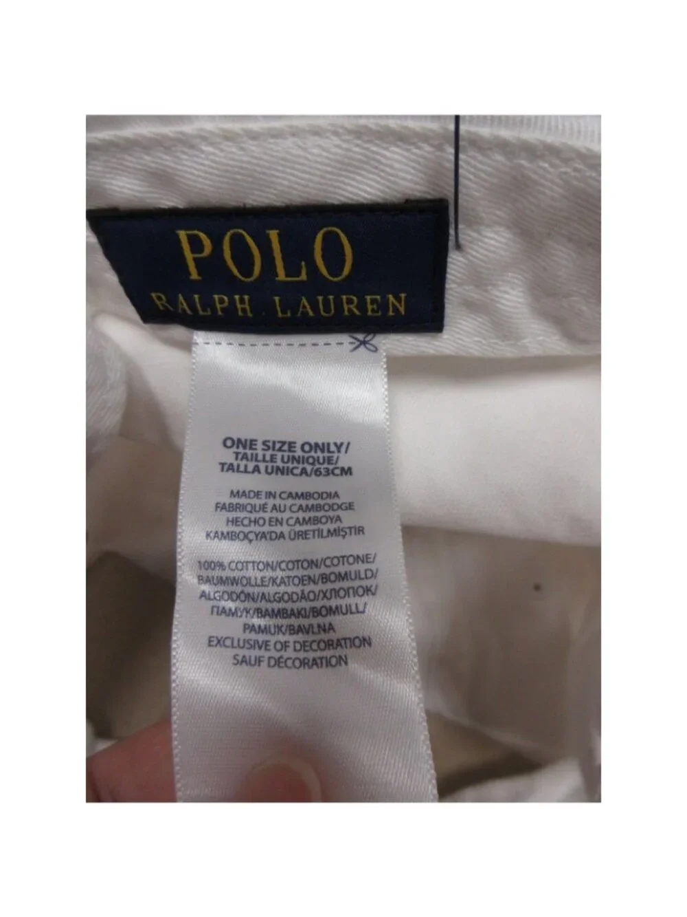 Polo Ralph Lauren Hat Cap Strapback White Adjustable Pony Heritage